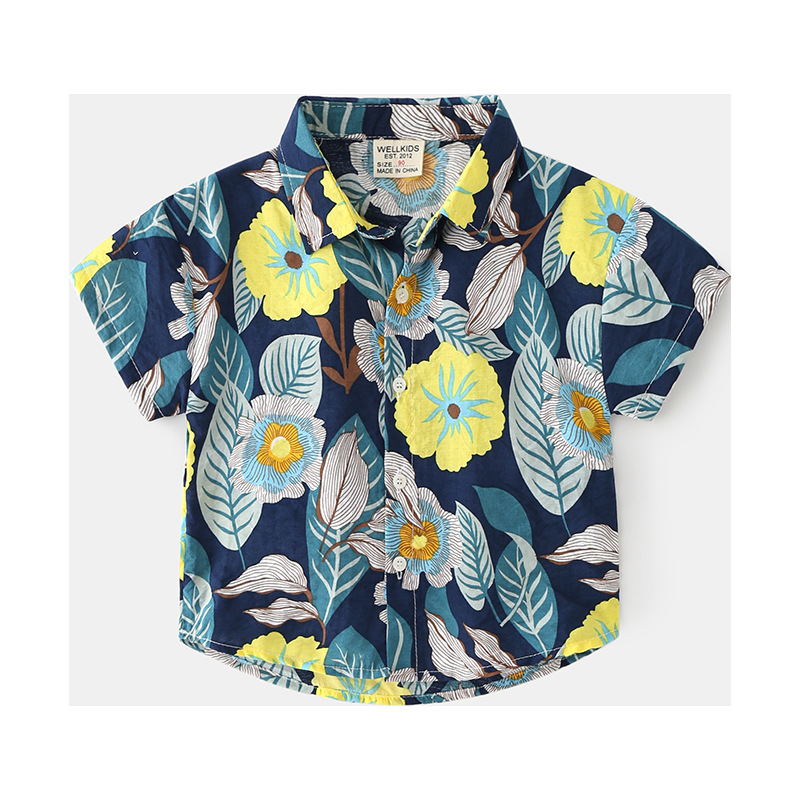 Ori Shop アロハシャツ 90 レモン Ori オリ 子供服の通販 Ori Shop 花屋が営む子供服ori オリ 公式通販サイト